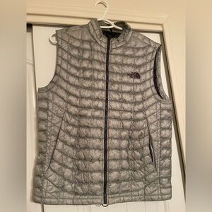 The North Face Silver Quilted Vest